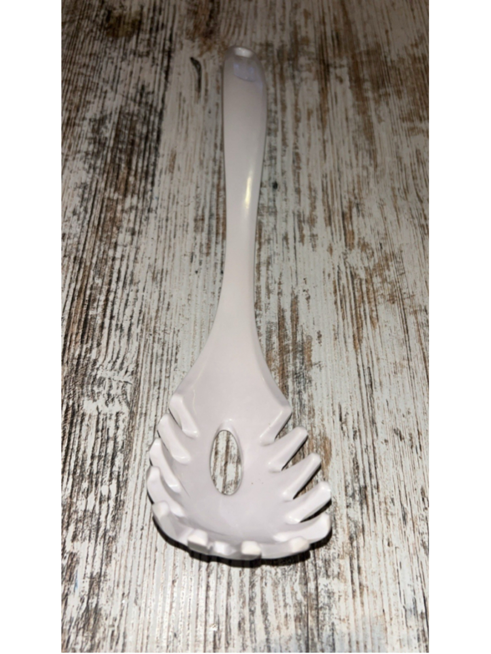 Vintage Good Cook 12" Melamine Ware White Cooking Spaghetti